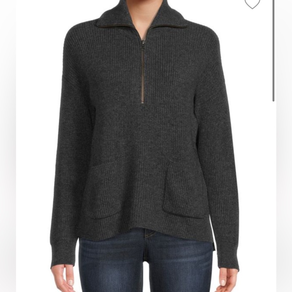 Madewell wool quarter zip sweater